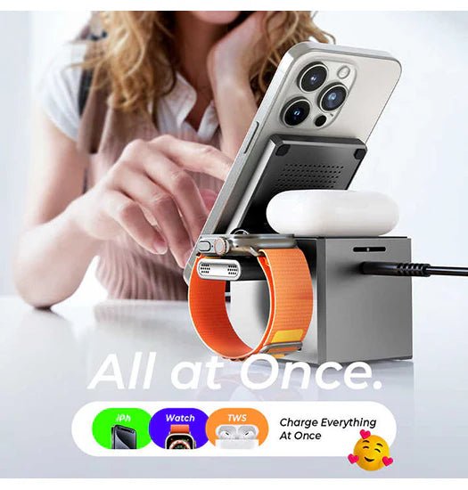 LISEN? | 3-i-1 Tr?dl?s Oplader til iPhone, AirPods & Apple Watch - Image 6