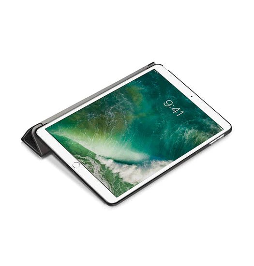 iPad 5 - 9.7 - NX Design? Smart Trifold PU L?der Cover - Sort - Image 2