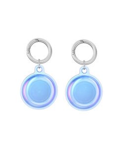Alternative view of Apple AirTag 1/2 Deluxe? Silikone N?glering - Bl?/Transparent