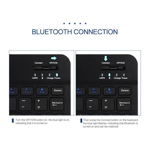 YS-001 - Bluetooth Tastatur til iPad / Tablet - Sort - Image 3
