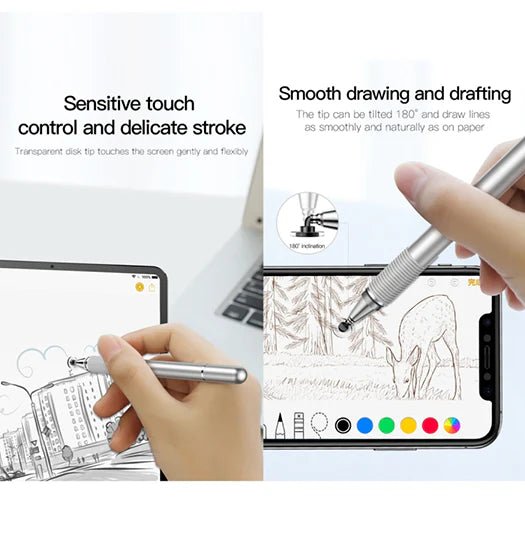 Baseus? Dynamic 2-i-1 Stylus Pen til iPad & Tablet - S?lv - Image 7