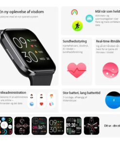 Alternative view of Smartwatch aktivitetsur IP68 ?C 1,69?? HD sk?rm - Bordeauxr?d ?C MotionMate?
