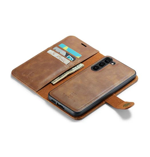 Samsung Galaxy S23+ - Vintage 2-i-1 l?der etui (aftageligt cover) ?C Brun ?C DG.MING? - Image 6