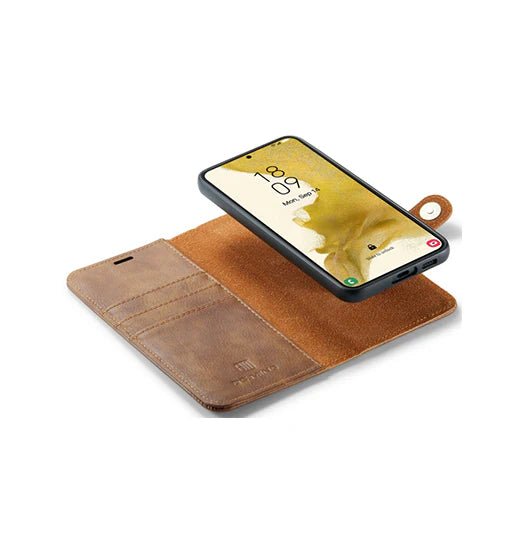 Samsung Galaxy S23+ - Vintage 2-i-1 l?der etui (aftageligt cover) ?C Brun ?C DG.MING? - Image 2