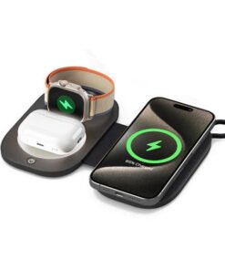 Foldbar 3-i-1 Tr?dl?s Oplader - MagSafe Kompatibel - 23W