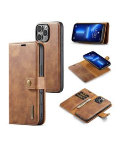 iPhone 11 Pro - Vintage 2-i-1 l?der etui (aftageligt cover) ?C Brun ?C DG.MING?
