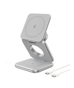 Premium 3-i-1 Magnetisk Tr?dl?s Oplader - Foldbar & MagSafe-kompatibel
