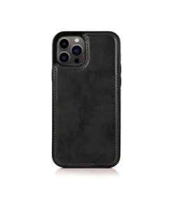 Alternative view of iPhone 16 Pro - Vintage 2-i-1 L?der Etui M. Aftageligt Cover - Sort/Gr?