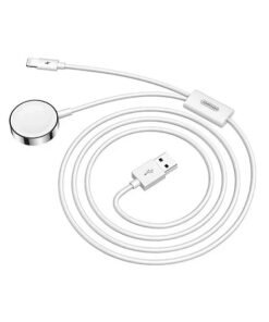 JOYROOM? | 2-i-1 Apple Watch Oplader M. Lightning - Hvid - 1.5M