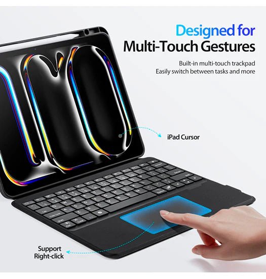 iPad Pro 12.9 (2018) - Bluetooth tastatur-cover ?C Sort ?C DUX DUCIS? - Image 2