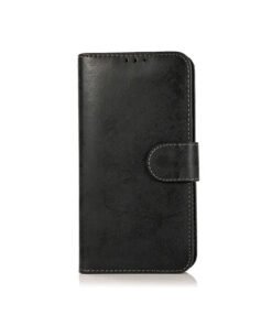 Alternative view of iPhone 13 Pro - Vintage 2-i-1 L?der Etui M. Aftageligt Cover - Sort/Gr?