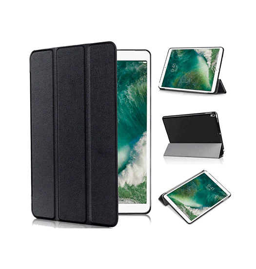 iPad 2/3/4 - NX Design? Smart Trifold PU L?der Cover - Sort