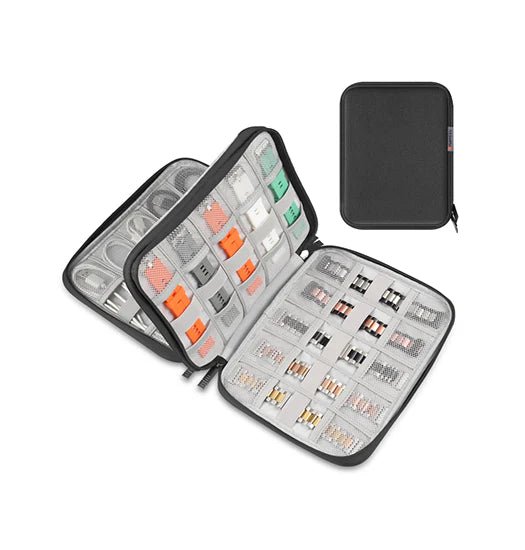 Nylon Taske Portfolio Til Remme (Large) - Sort