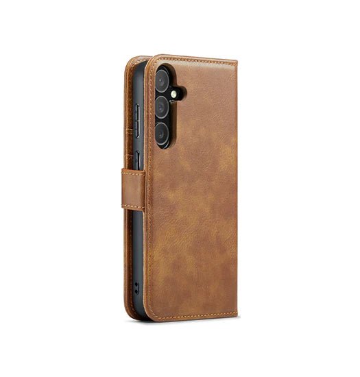 Samsung Galaxy S24 - Vintage 2-i-1 l?der etui (aftageligt cover) ?C Brun ?C DG.MING? - Image 4