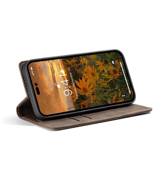 iPhone 16 Pro - CaseMe? Noble L?der Etui/Pung - M?rkebrun - Image 4