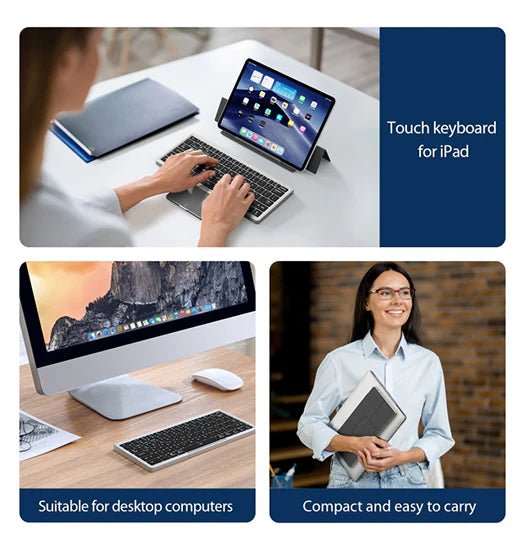 iPad 5 - 9.7 (2017) - DUX DUCIS? - Bluetooth Tastatur m. Trackpad - Sort - Image 9