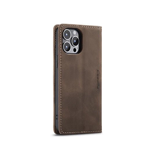iPhone 16 Pro - CaseMe? Noble L?der Etui/Pung - M?rkebrun - Image 3