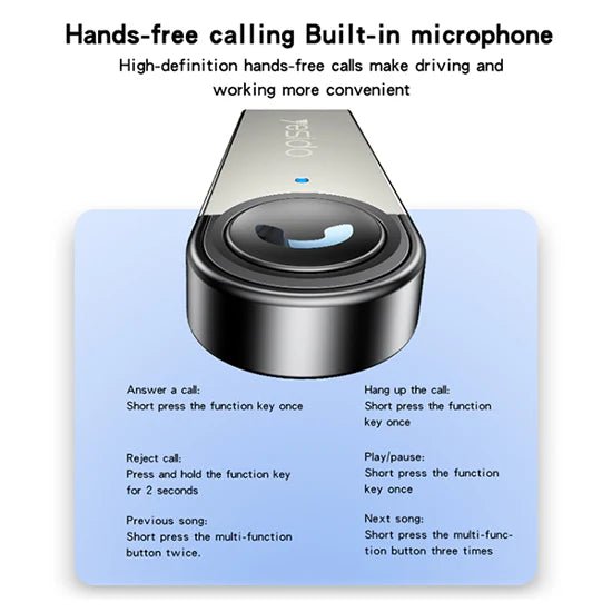 Tr?dl?s Bluetooth Modtager/Sender til USB-A - YESIDO? - Image 2