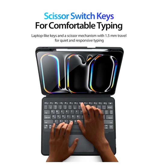 iPad Pro 12.9 (2018) - Bluetooth tastatur-cover ?C Sort ?C DUX DUCIS? - Image 3