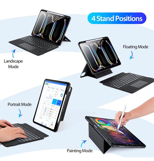 iPad Pro 12.9 (2018) - Bluetooth tastatur-cover ?C Sort ?C DUX DUCIS? - Image 4