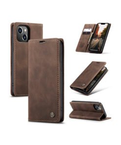 iPhone 14 Plus - CaseMe? Noble L?der Etui / Pung - M?rkebrun