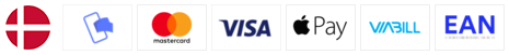 Betalings ikoner, dankort, visa, visa elektron, mastercard, mobilepay